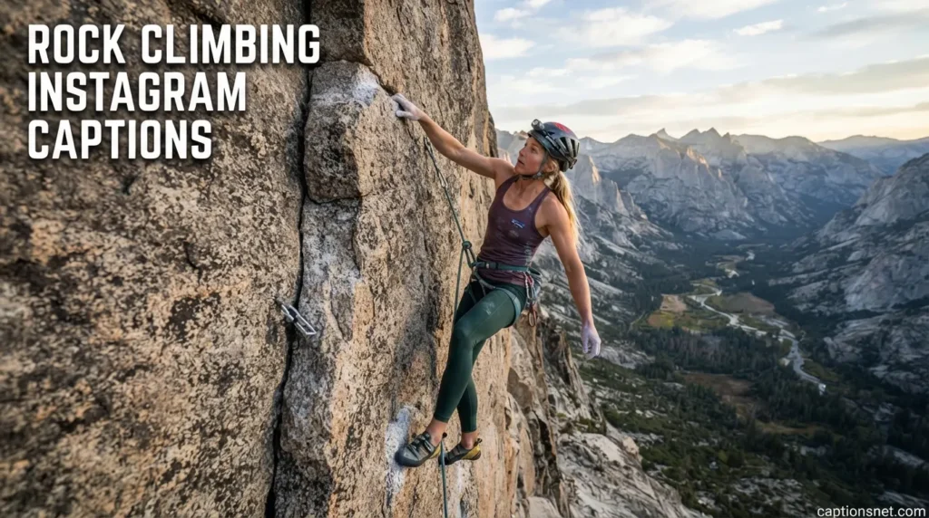 Rock Climbing Instagram Captions