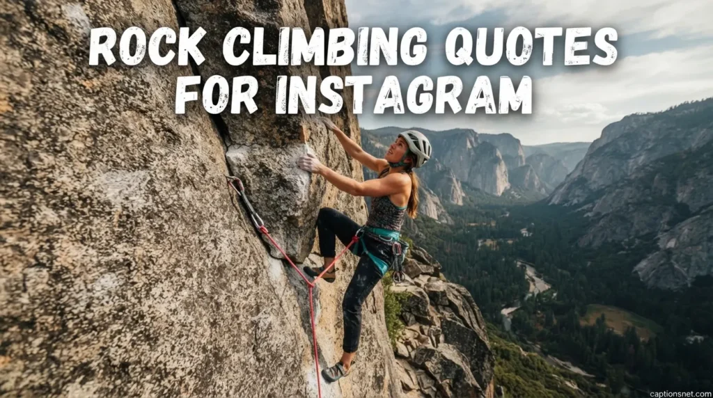 Rock Climbing Quotes for Instagram