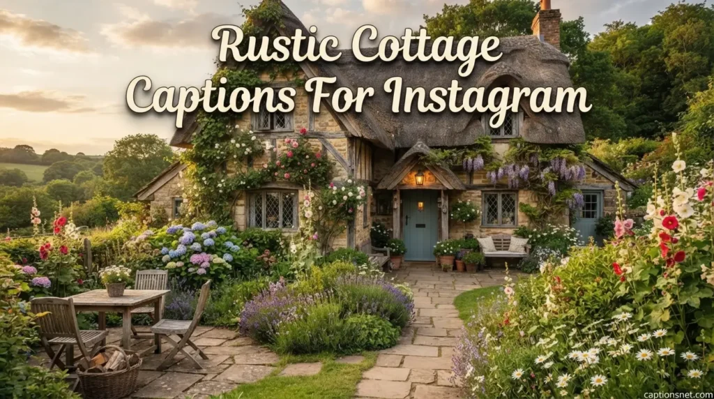 Rustic Cottage Captions For Instagram