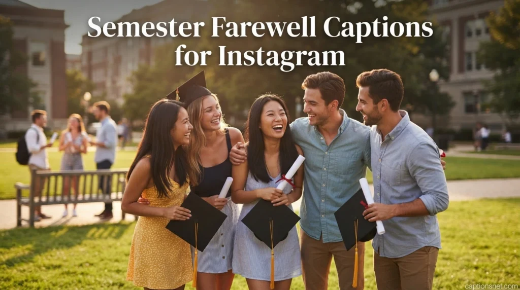 Semester Farewell Captions for Instagram