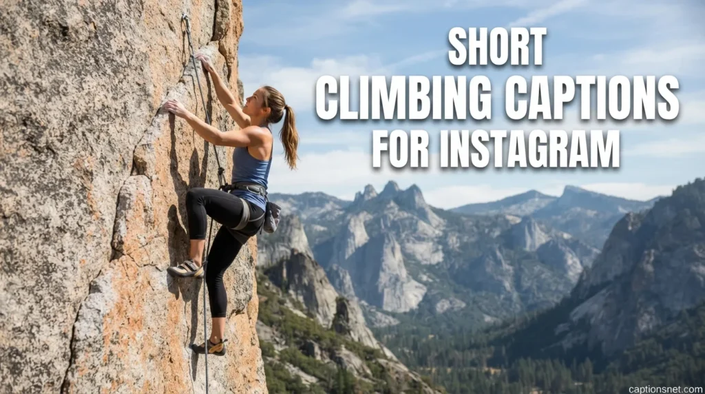 Short Climbing Captions for Instagram