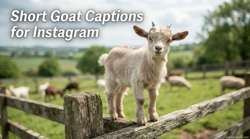 Short Goat Captions for Instagram