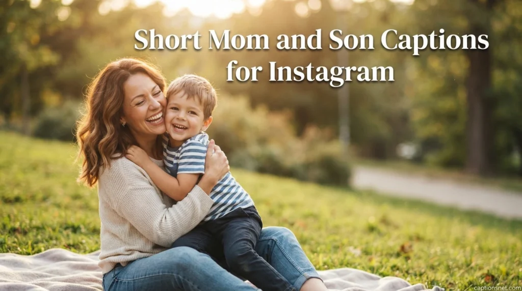 Short Mom and Son Captions for Instagram
