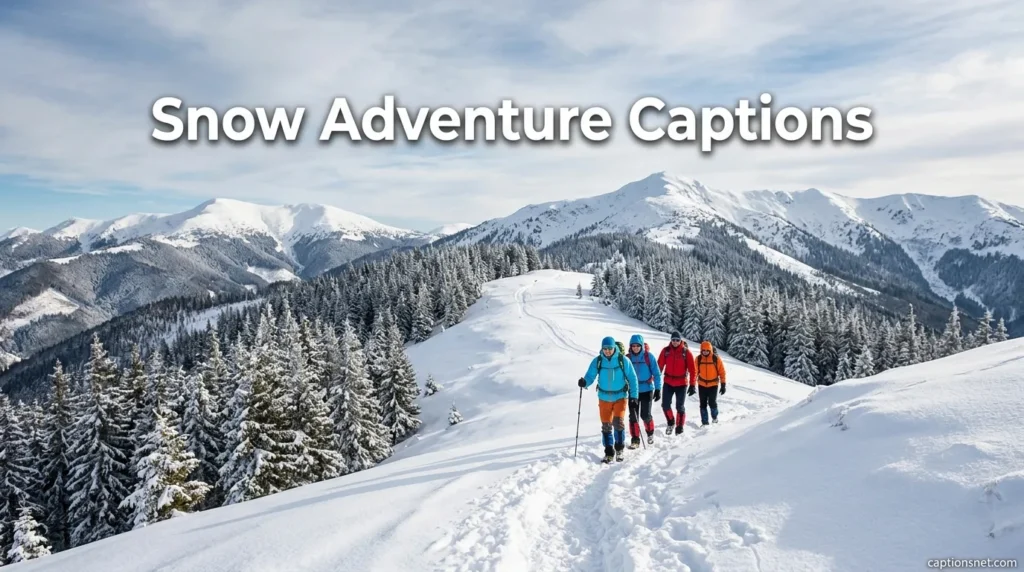 Snow Adventure Captions
