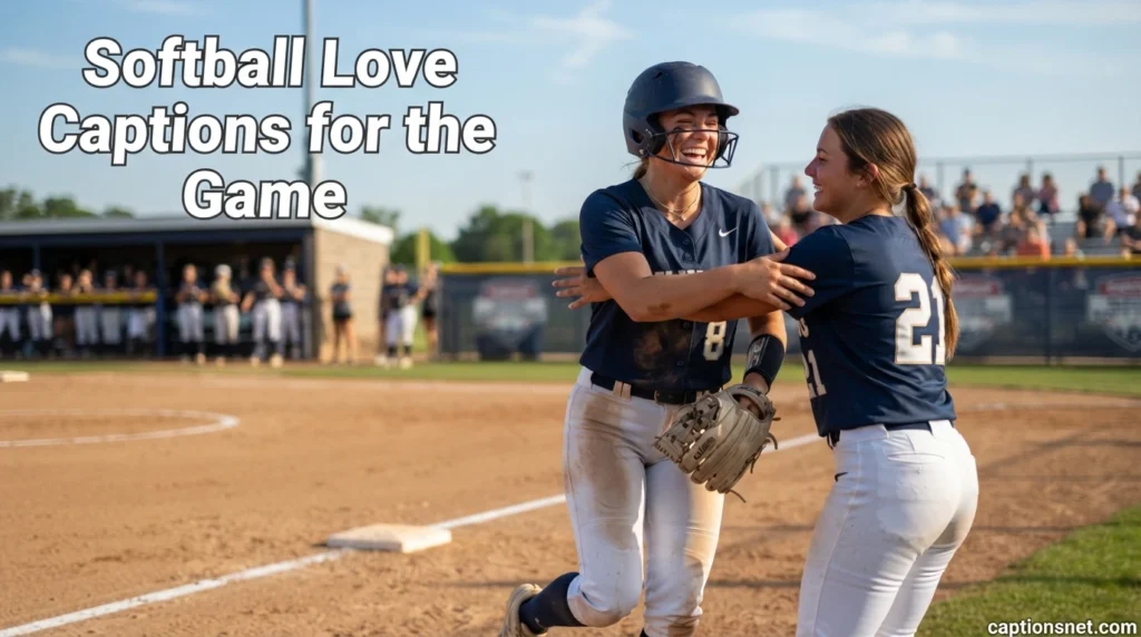 Softball Love Captions for the Game
