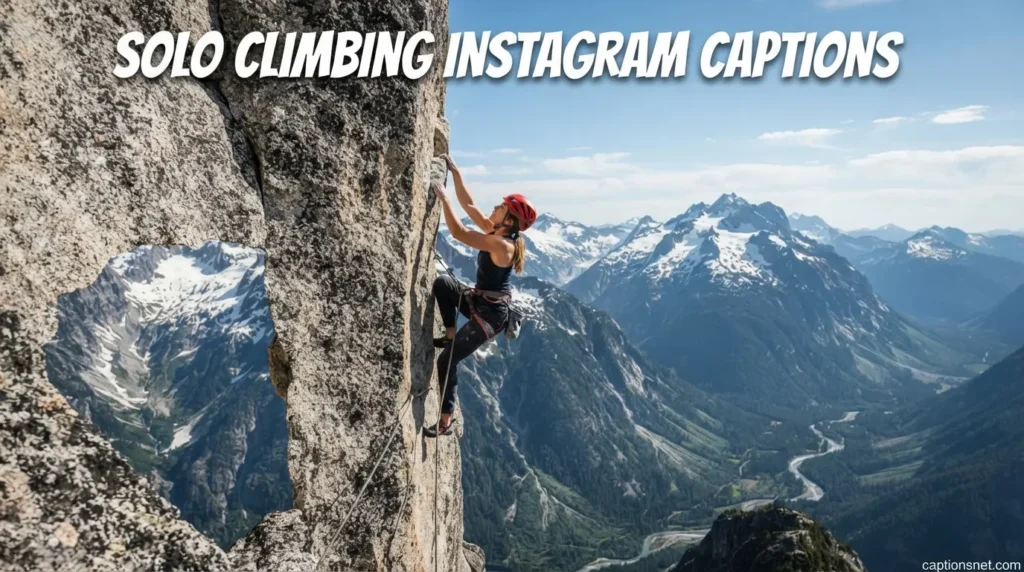 Solo Climbing Instagram Captions