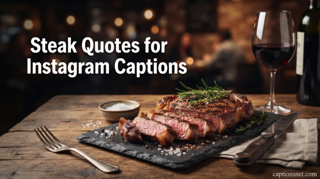 Steak Quotes for Instagram Captions