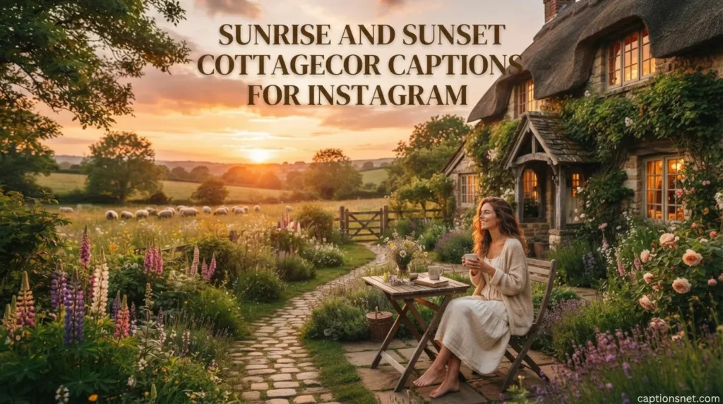 Sunrise And Sunset Cottagecore Captions For Instagram