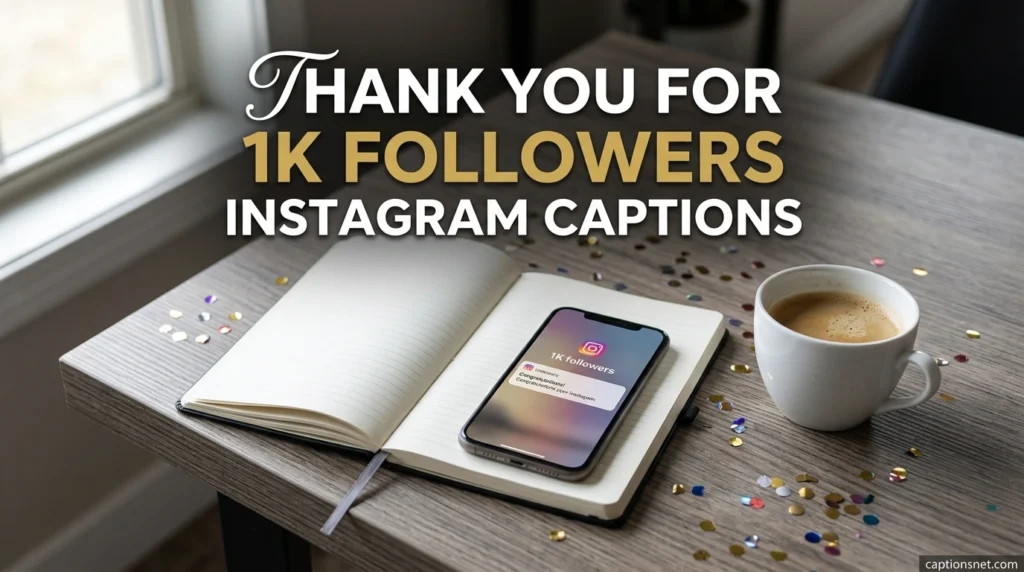 Thank You for 1k Followers Instagram Captions