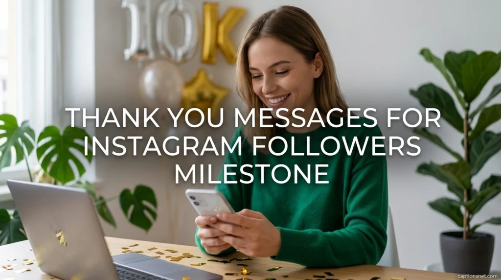 Thank You Messages for Instagram Followers Milestone