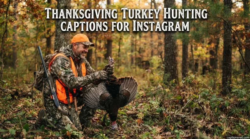 Thanksgiving Turkey Hunting Captions for Instagram