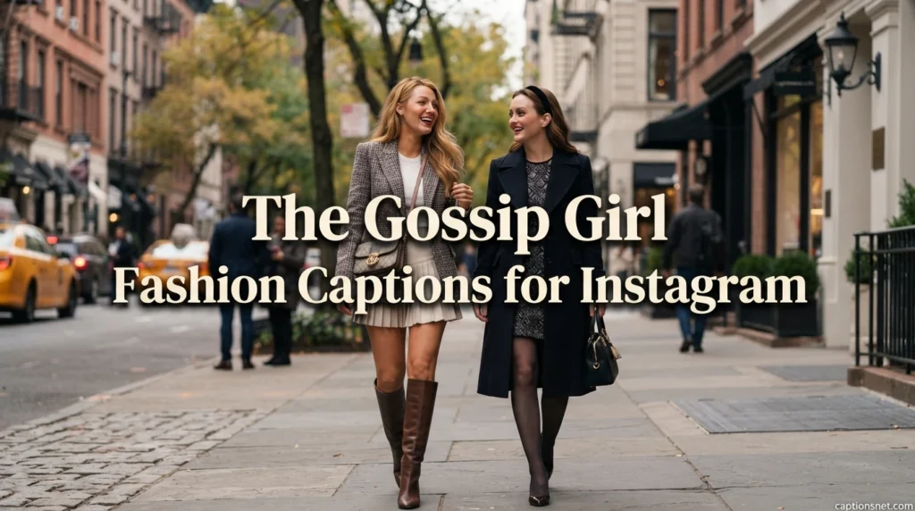 The Gossip Girl Fashion Captions for Instagram