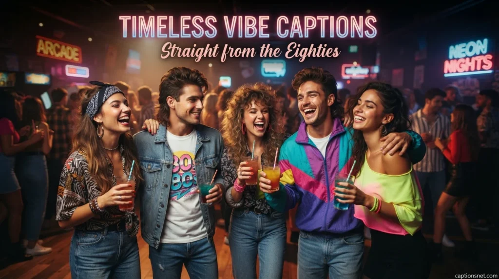 Timeless Vibe Captions Straight from the Eighties