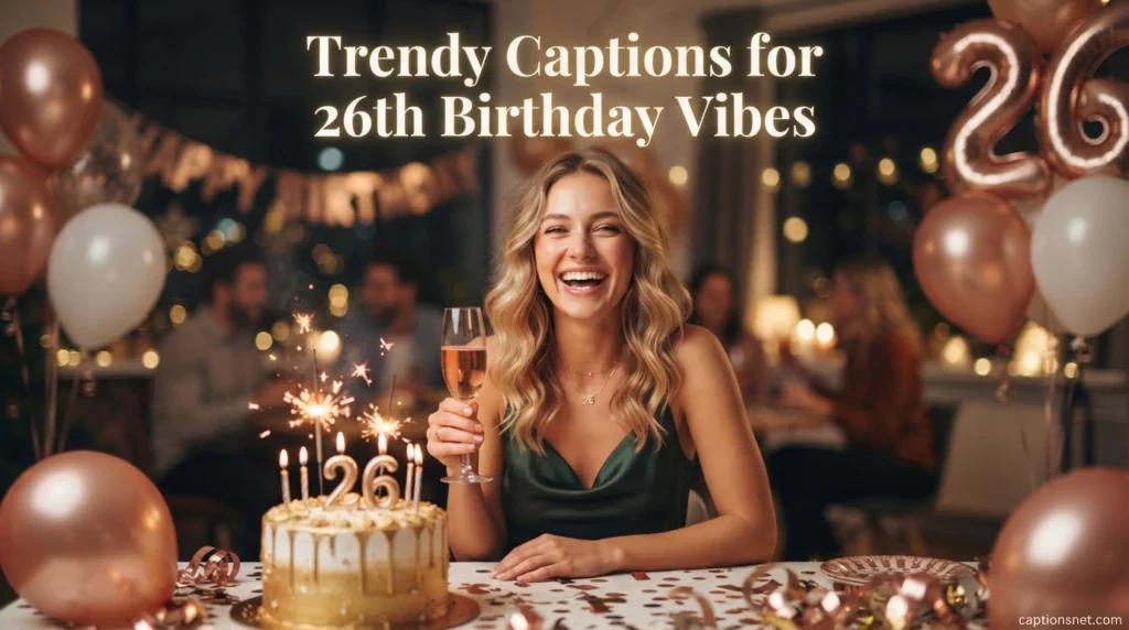Trendy Captions for 26th Birthday Vibes