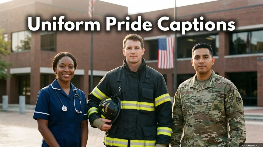 Uniform Pride Captions