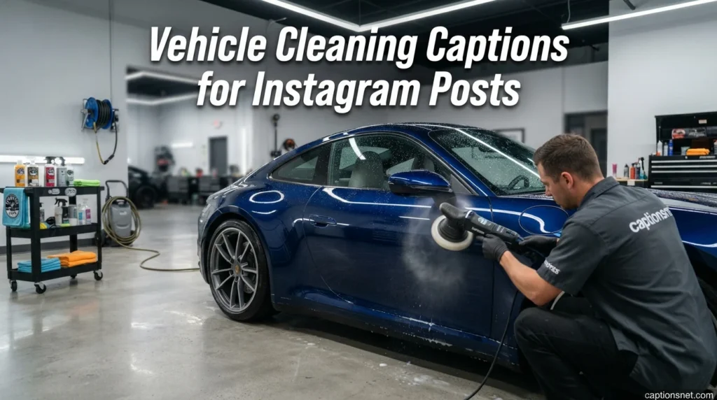 Vehicle Cleaning Captions for Instagram Posts