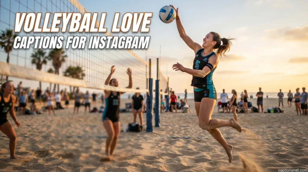 Volleyball Love Captions for Instagram