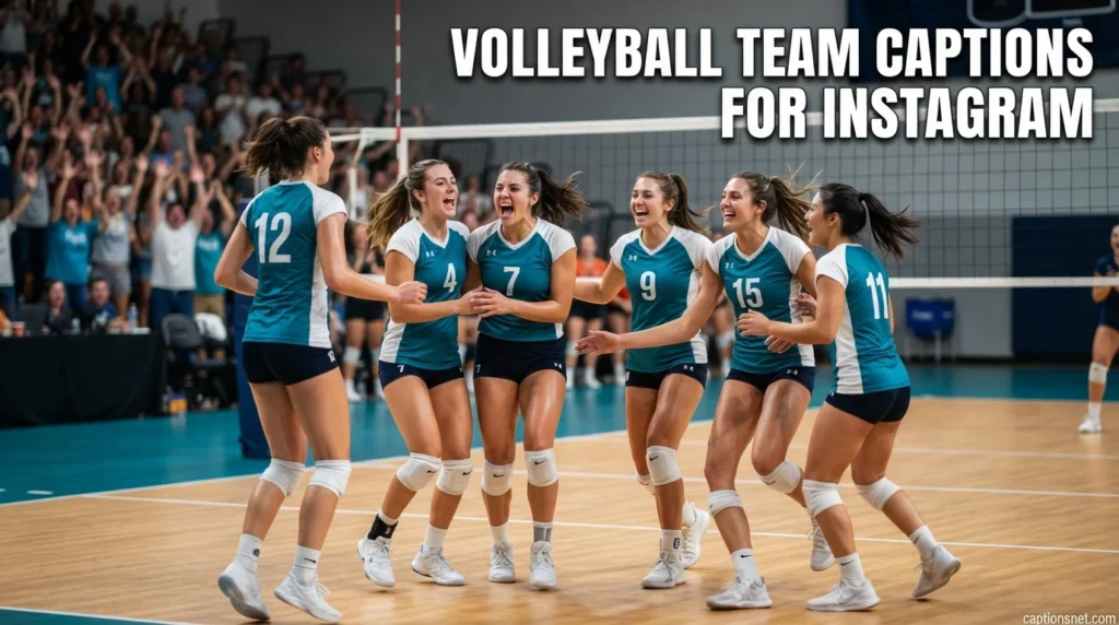Volleyball Team Captions for Instagram