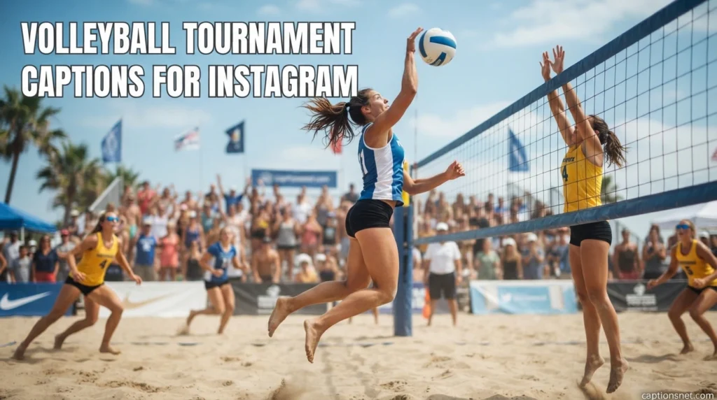 Volleyball Tournament Captions for Instagram