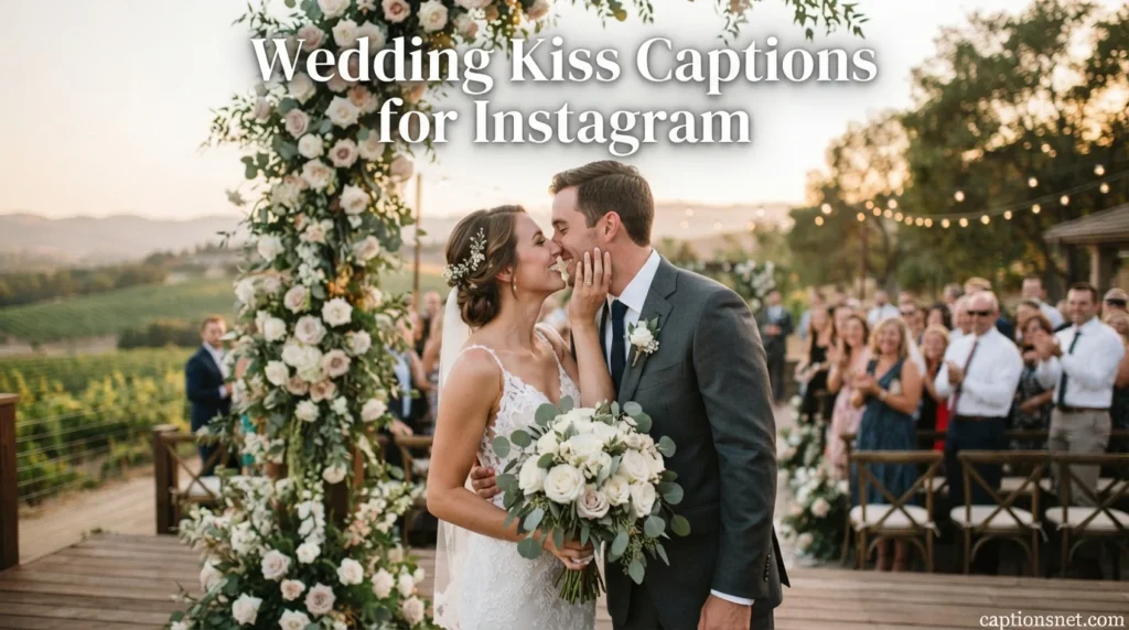 Wedding Kiss Captions for Instagram