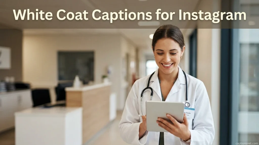 White Coat Captions for Instagram
