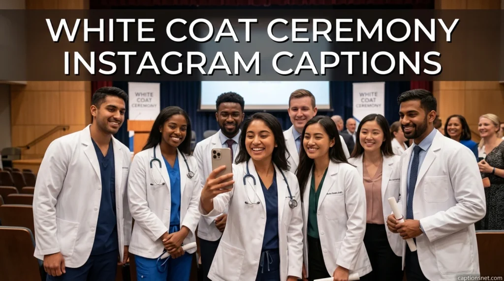 White Coat Ceremony Instagram Captions