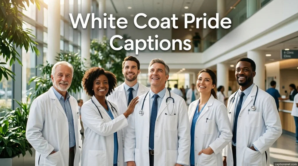 White Coat Pride Captions