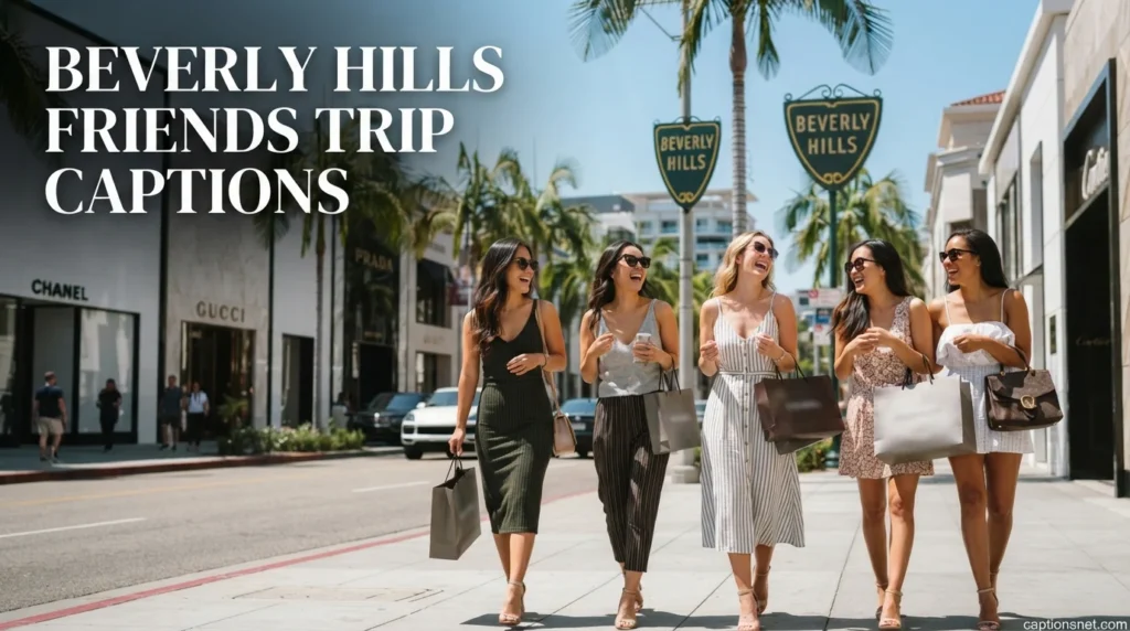 Beverly Hills Friends Trip Captions