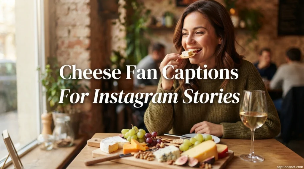 Cheese Fan Captions For Instagram Stories