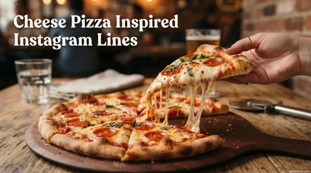Cheese Pizza Inspired Instagram Lines