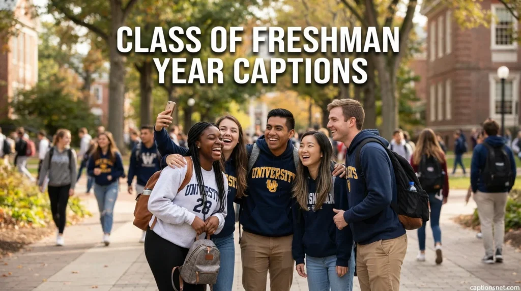Class Of Freshman Year Captions