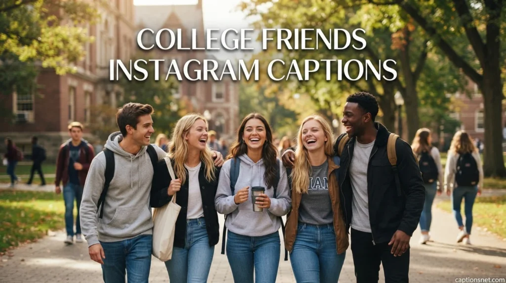 College Friends Instagram Captions