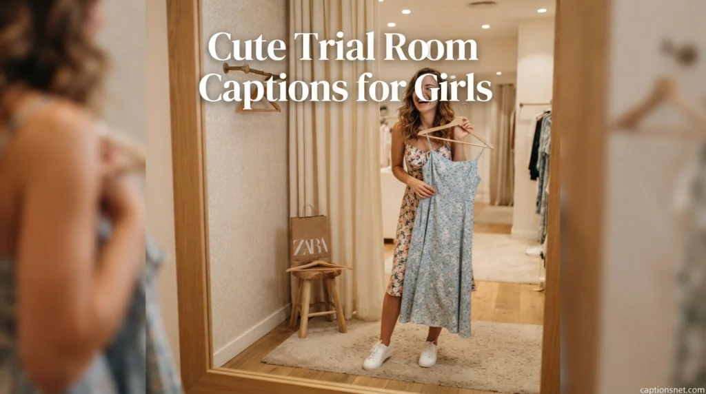 Cute Trial Room Captions for Girls