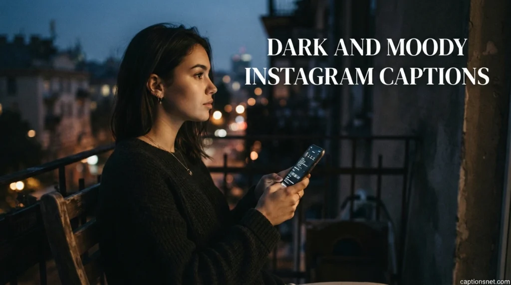 Dark and Moody Instagram Captions