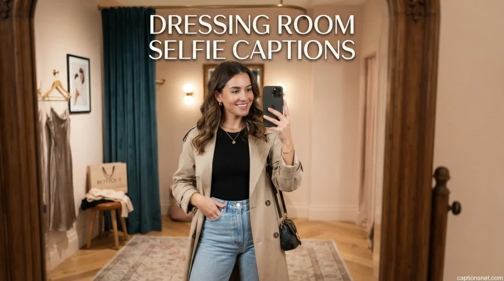 Dressing Room Selfie Captions