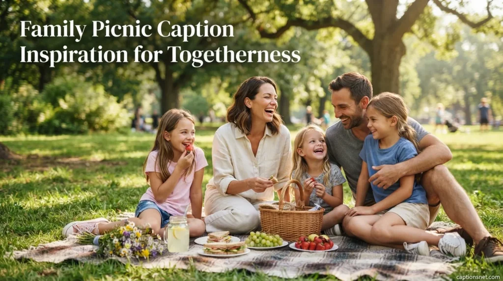 Family Picnic Caption Inspiration for Togetherness