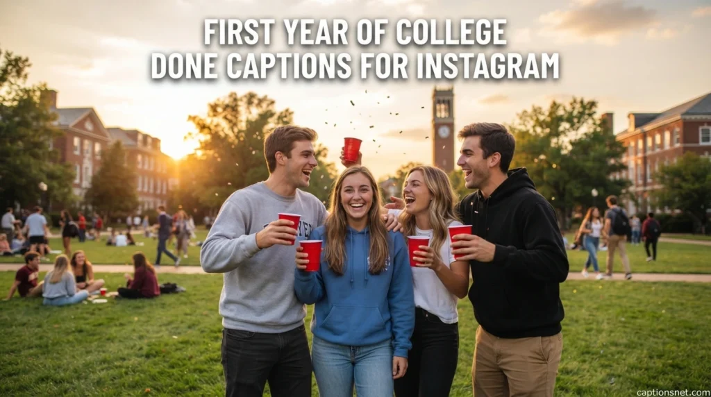 First Year Of College Done Captions For Instagram