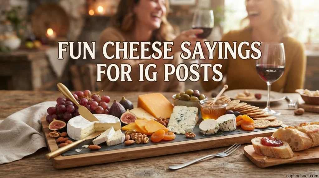 Fun Cheese Sayings For IG Posts