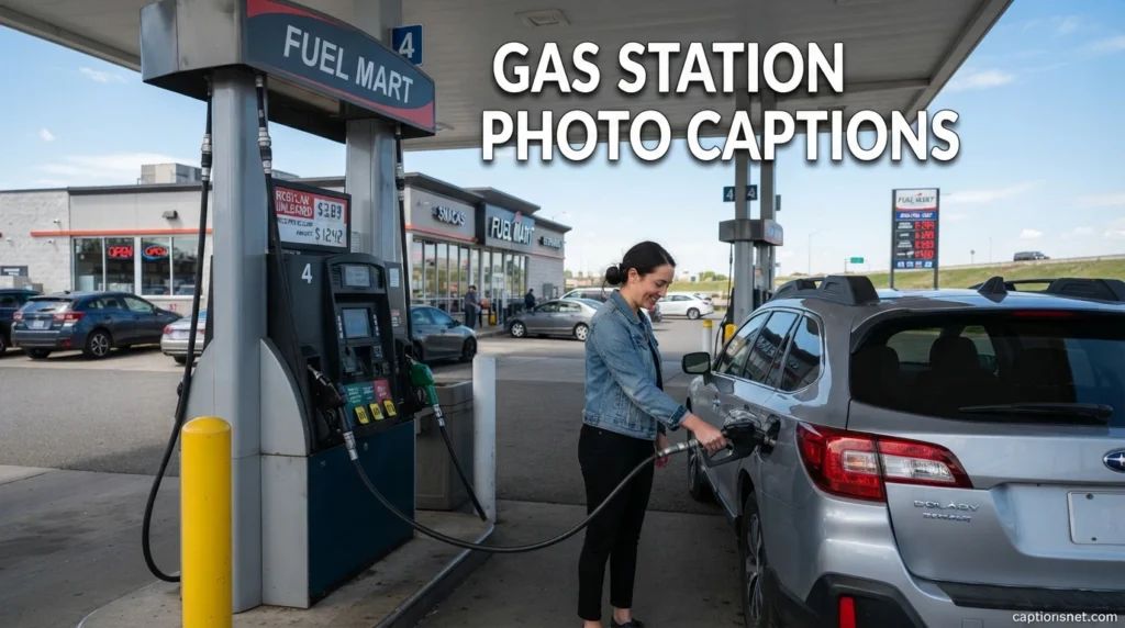 Gas Station Photo Captions