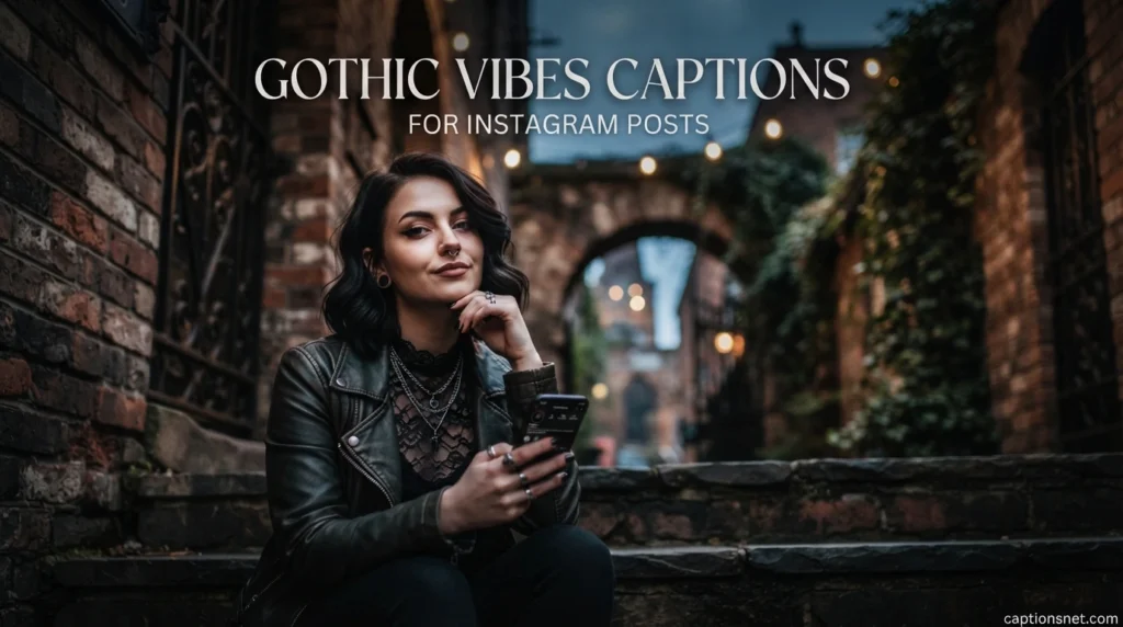 Gothic Vibes Captions for Instagram Posts
