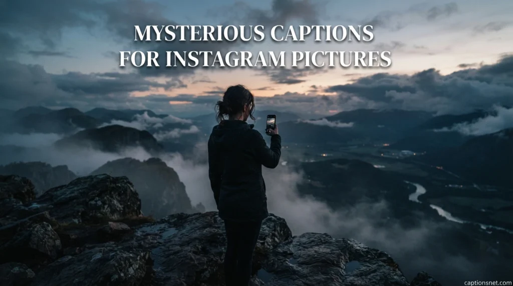 Mysterious Captions for Instagram Pictures