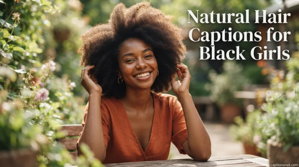 Natural Hair Captions for Black Girls