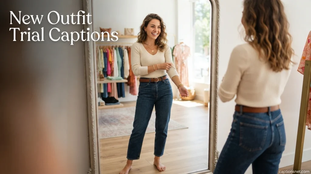 New Outfit Trial Captions