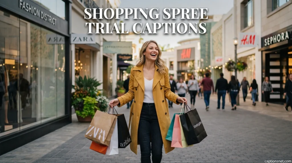 Shopping Spree Trial Captions