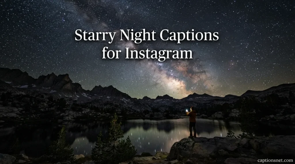 Starry Night Captions for Instagram