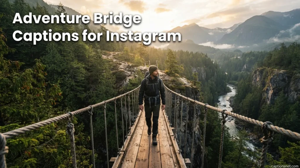 Adventure Bridge Captions for Instagram