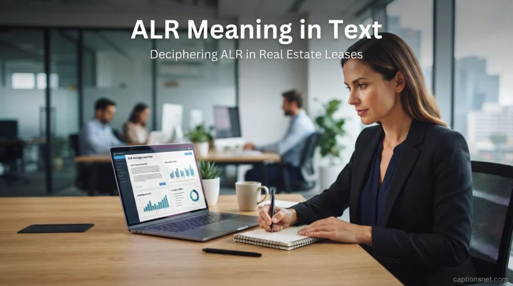 ALR Meaning in Text