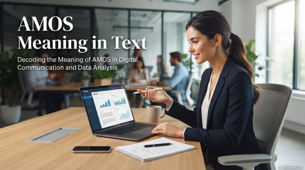 AMOS Meaning in Text