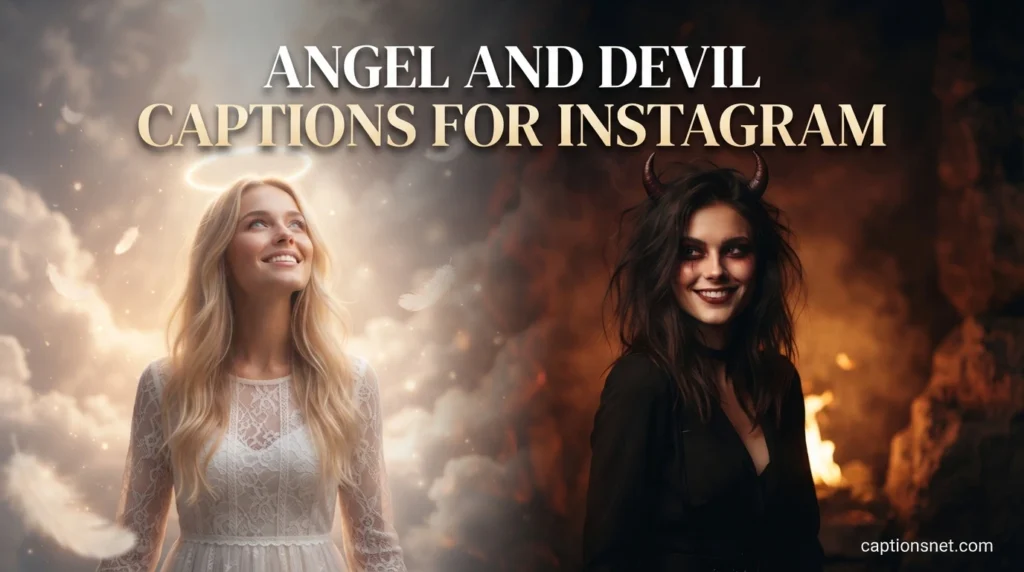 Angel And Devil Captions For Instagram