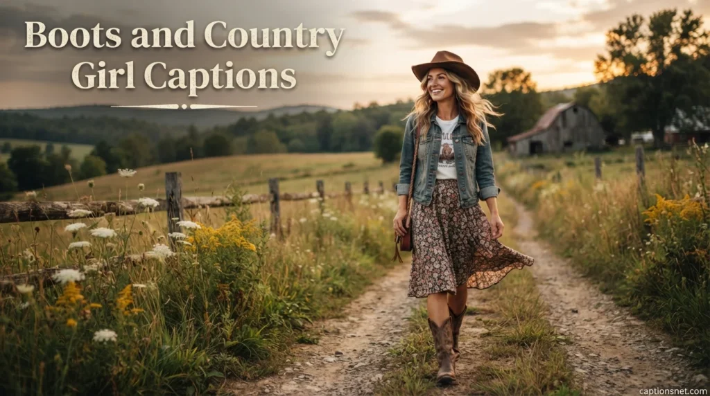 Boots and Country Girl Captions
